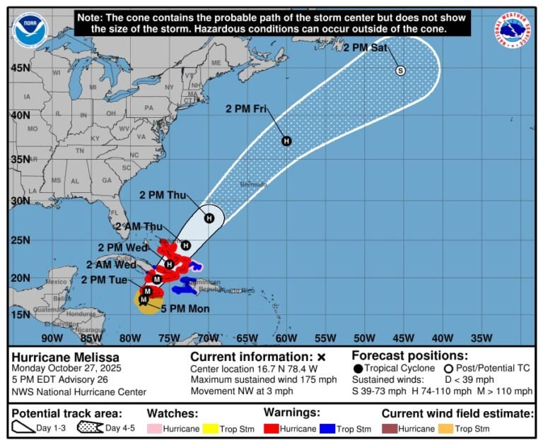 Es la tormenta registrada más potente que afectaría a la isla