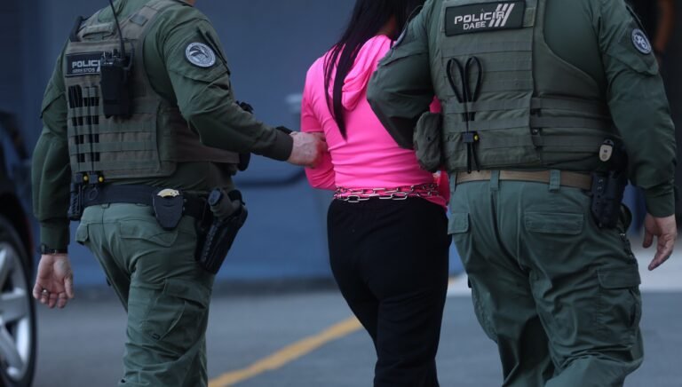 La Policía informó que la imputada enfrenta cargos por violencia de género