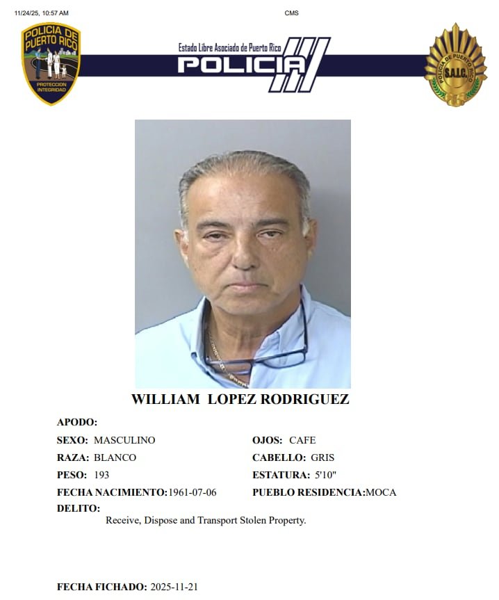 William “Willie” López enfrenta cargos por presuntamente transportar una excavadora obtenida de forma ilícita en Añasco