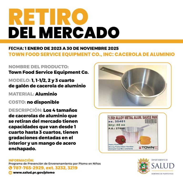 El secretario de Salud, Víctor Ramos Otero, solicitó a las personas que hayan adquirido este producto eviten su uso de inmediato