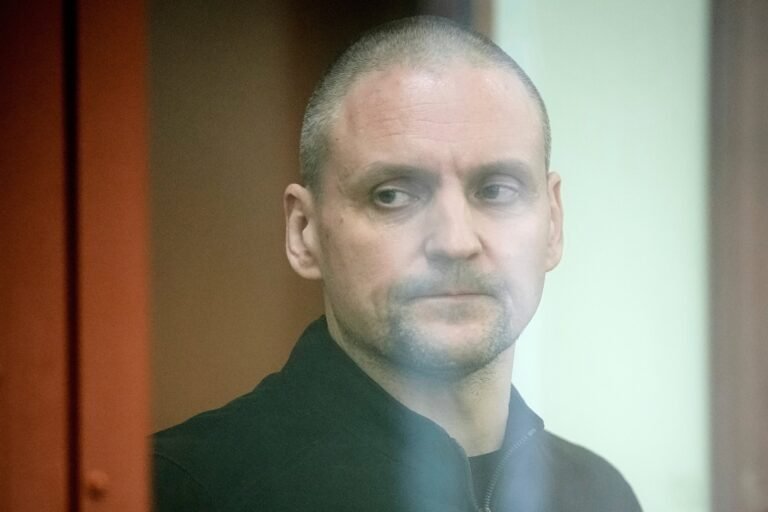 Sergei Udaltsov, líder del movimiento Frente de Izquierda afiliado del Partido Comunista, fue arrestado el año pasado