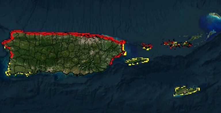El Servicio Nacional de Meteorología en San Juan informó que se mantiene un riesgo alto de corrientes marinas