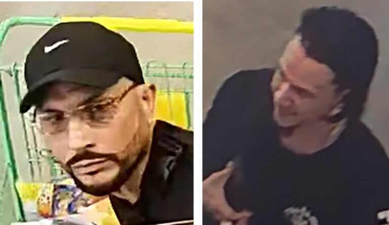 La Policía divulgó imágenes de los individuos para solicitar ayuda ciudadana