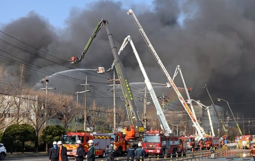 Lass autoridades confirmaron que el fuego en una estructura de Daejeon causó al menos 59 heridos