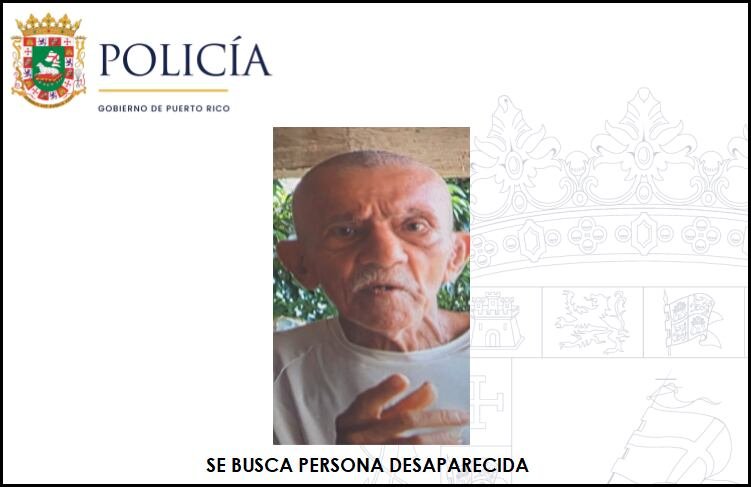 La Policía indicó que Isauro Méndez Ramos fue visto por última vez el sábado