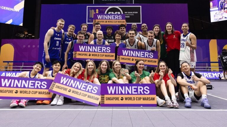 Nueva Zelanda, República Checa y Brasil completaron el cuadro masculino rumbo a la cita de la Copa Mundial de Baloncesto 3x3 en Polonia