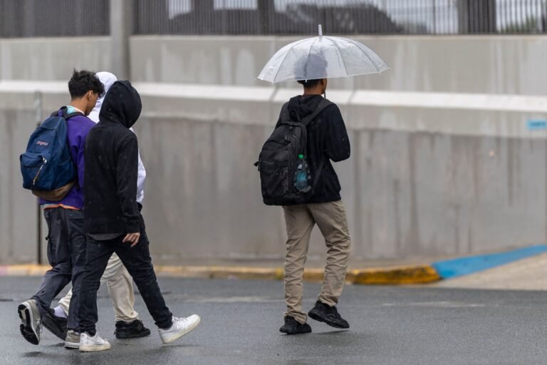 El Servicio Nacional de Meteorología advierte que podrían caer hasta 3 pulgadas de lluvia