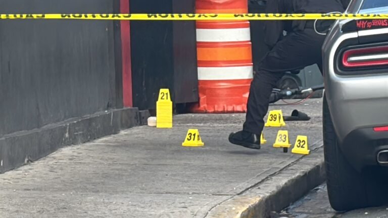 La víctima, de 55 años, fue baleada cerca de un colmado en las parcelas Amadeo