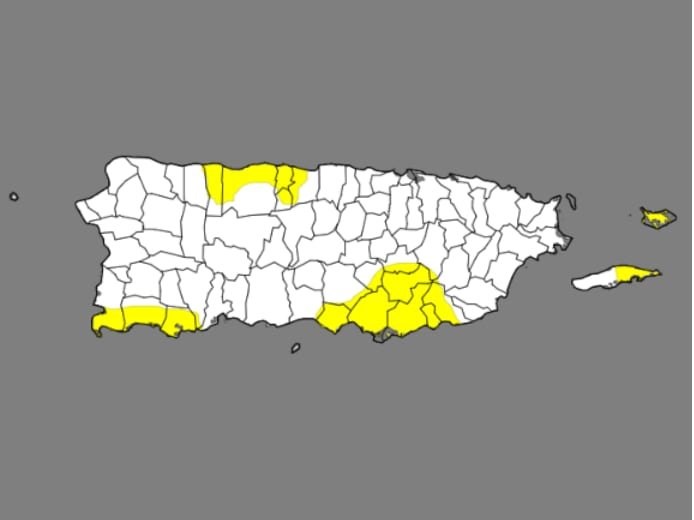 El Monitor de Sequía ubica al 17.2% de la isla en la categoría D0, el nivel más bajo de su escala