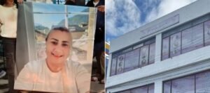 En imágenes de cámaras de seguridad se observa a dos sujetos cargando a una mujer