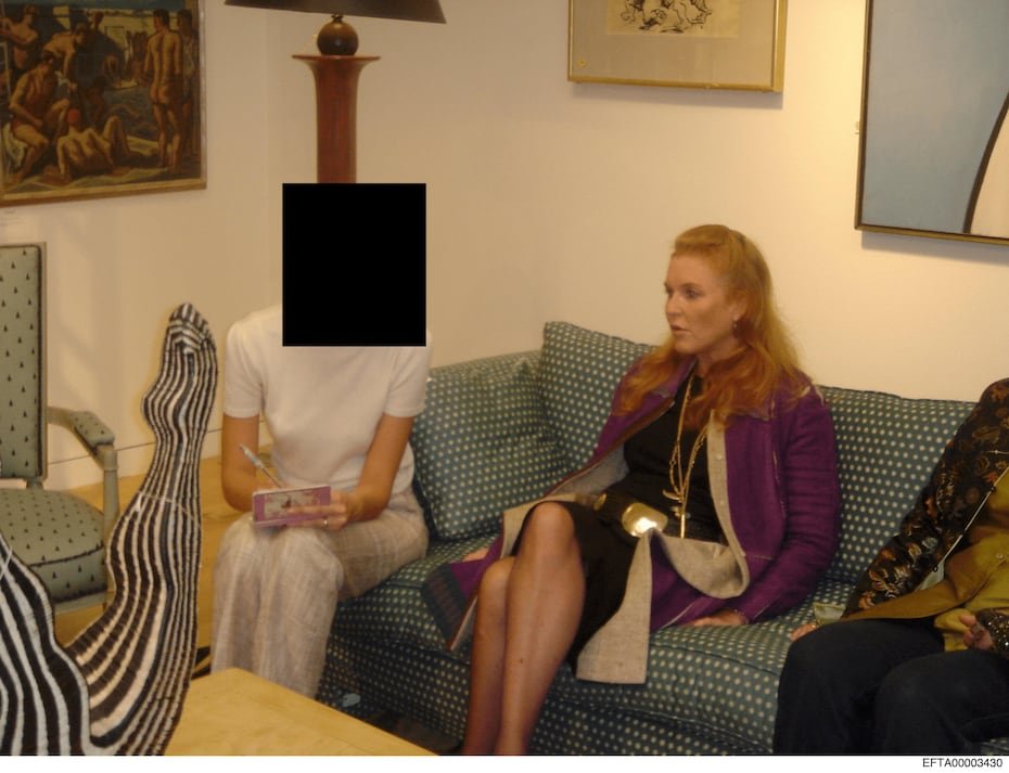 Sarah Ferguson, la exesposa de Andrés Mountbatten-Windsor, en Nueva York.