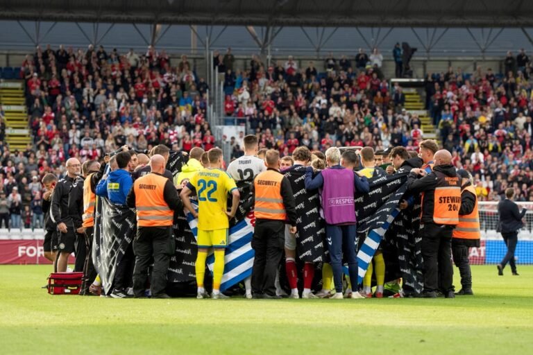Christian Eriksen consciente