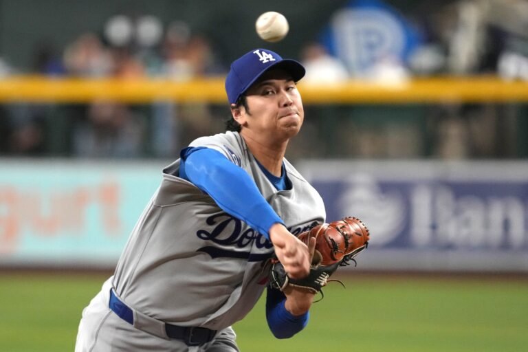 Shohei Ohtani brilló desde la lomita y Kyle Tucker detonó un jonrón en la victoria 7-0 de los Dodgers.