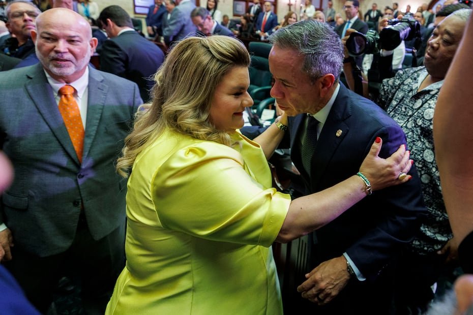 Gobernadora y alcalde de San Juan.