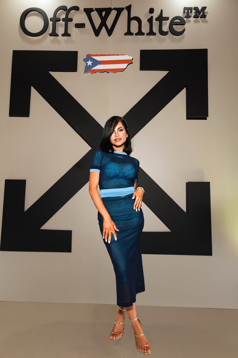 La artista dominicana es la embajadora oficial de Off-White Puerto Rico.