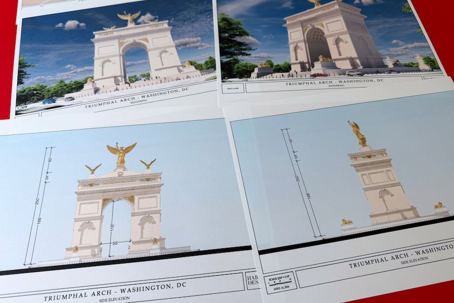 Se prevé construir entre el Lincoln Memorial y el Cementerio Nacional de Arlington y, según el presidente, “superará con creces” al Arco del Triunfo en París.