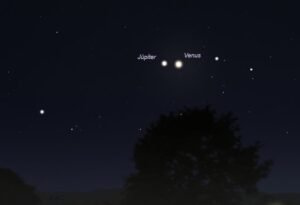 Venus y Júpiter