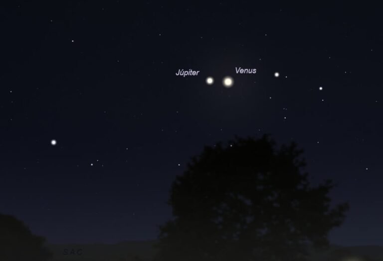 Venus y Júpiter