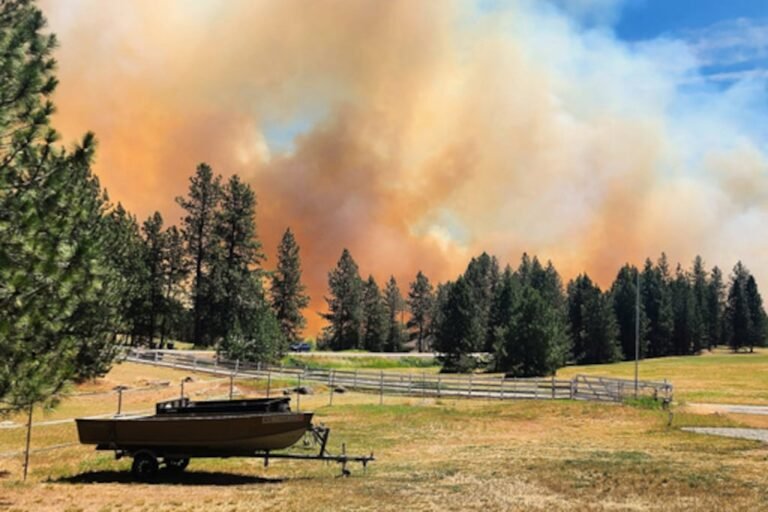 incendio forestal en Washington