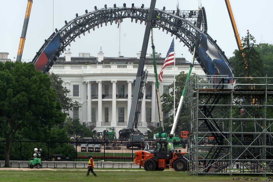 Otro proyecto de construcción en la Casa Blanca está en marcha, aunque éste pretende ser solo temporal.