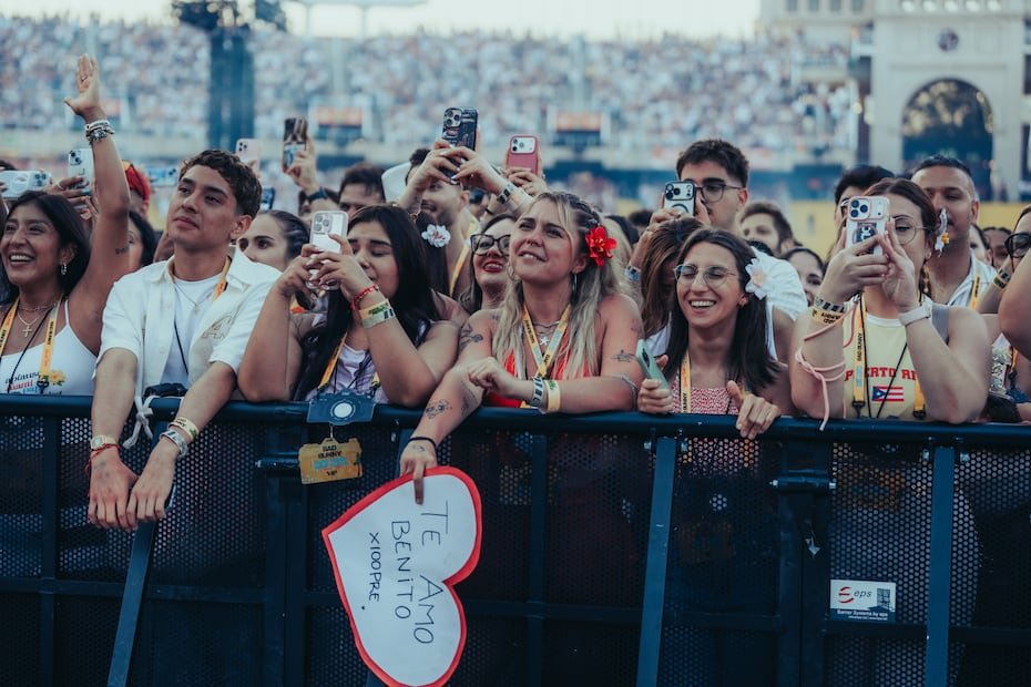 Parte de la audiencia que asistió al concierto en Barcelona.