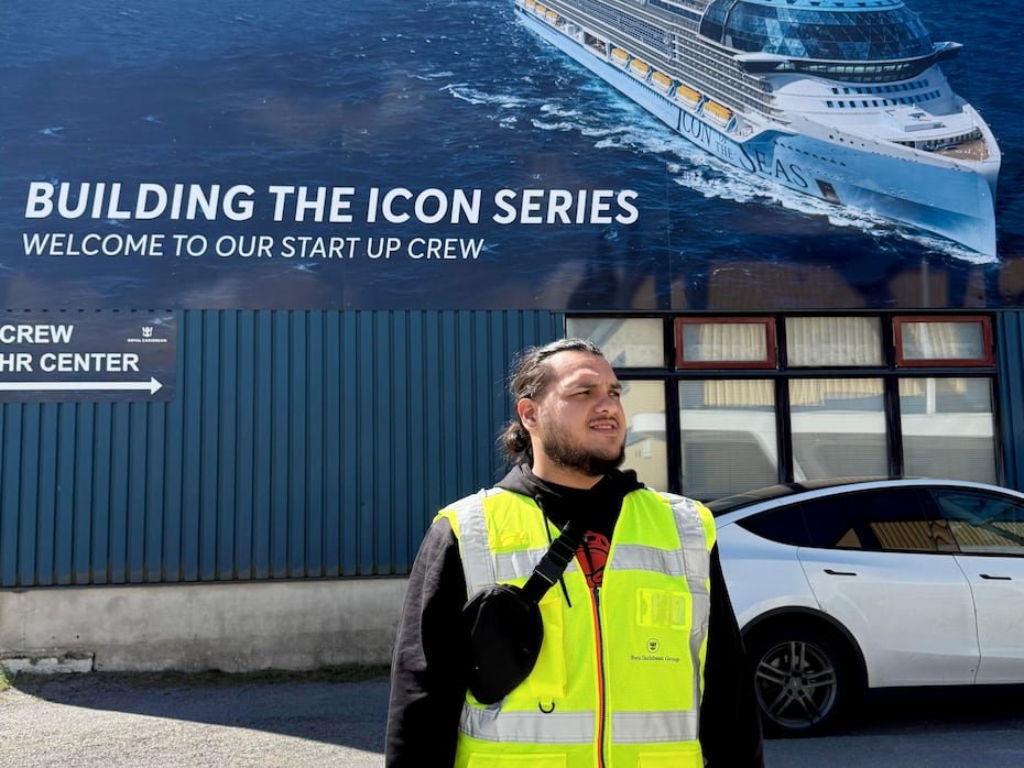 Rafique pintará el mural entre el 28 de mayo y el 10 de junio en Finlandia, donde el Legend of the Seas se encuentra en las etapas finales de construcción.