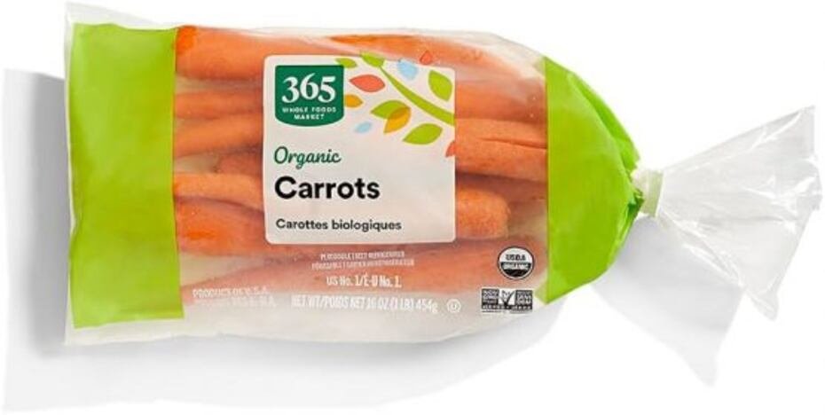 Organic Whole Carrots - 1lb, 2lb, 5lb