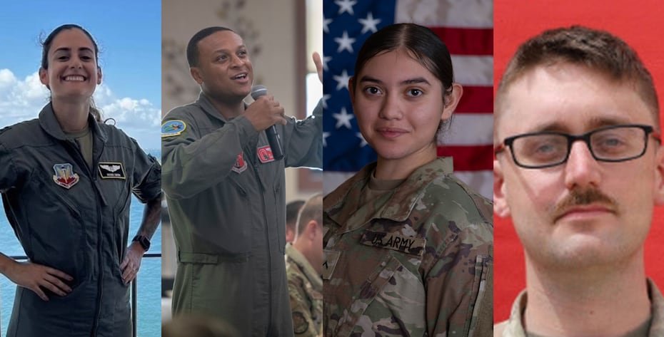 Al menos 17 militares estadounidenses han muerto desde que Estados Unidos e Israel lanzaran el 28 de febrero de 2026 la ofensiva inicial en la actual guerra contra Irán. En la foto, Ariana Savino, Tyler Simmons, Isabella Gonzales y Tyler James Feehan.