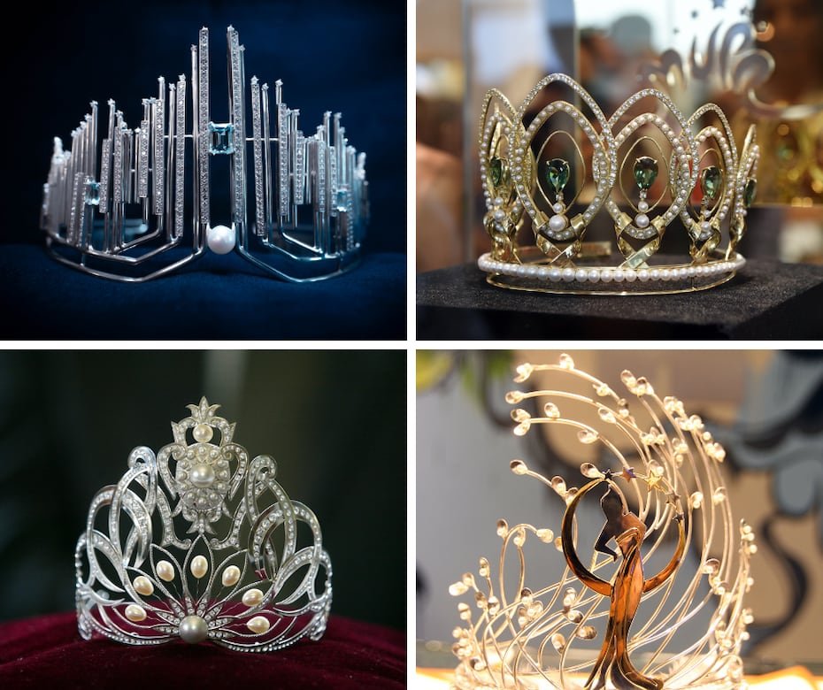Composición de las últimas cuatro coronas de la organización Miss Universe Puerto Rico.