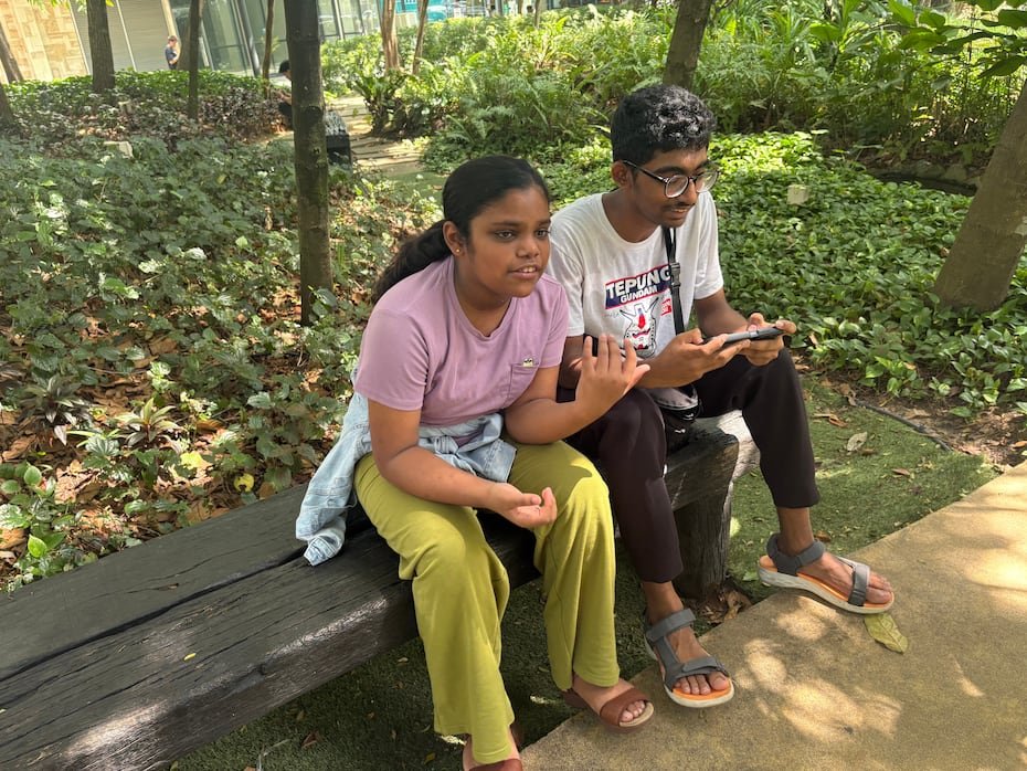 Kuala Lumpur advierte que aplicará multas de hasta $2.5 millones a las compañías que infrinjan la normativa, con la que se busca frenar el índice de ciberacoso juvenil. En la foto, los hermanos Saaradha Saravanan, 12 años, y Aadhavan Saravanan, 15 años, en un parque en Petaling Jaya.