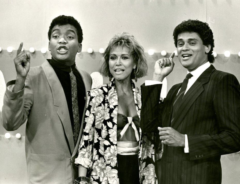 Héctor Marcano, Sonia Noemí González y Rafael José, en el Programa "A Millón" Archivo Historico, 20 de julio de 1985.