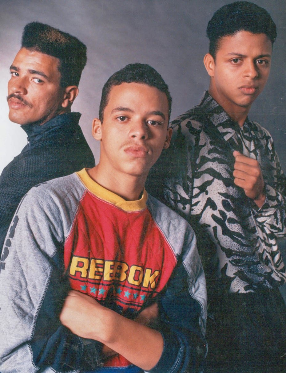 Vico C con Brewley J y Dj Ruben en el 1989.