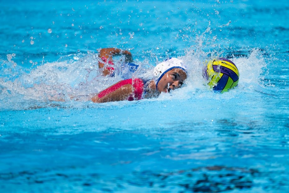 Perla del Mar Román en acción durante los Juegos Centroamericanos y del Caribe de Santo Domingo 2026.