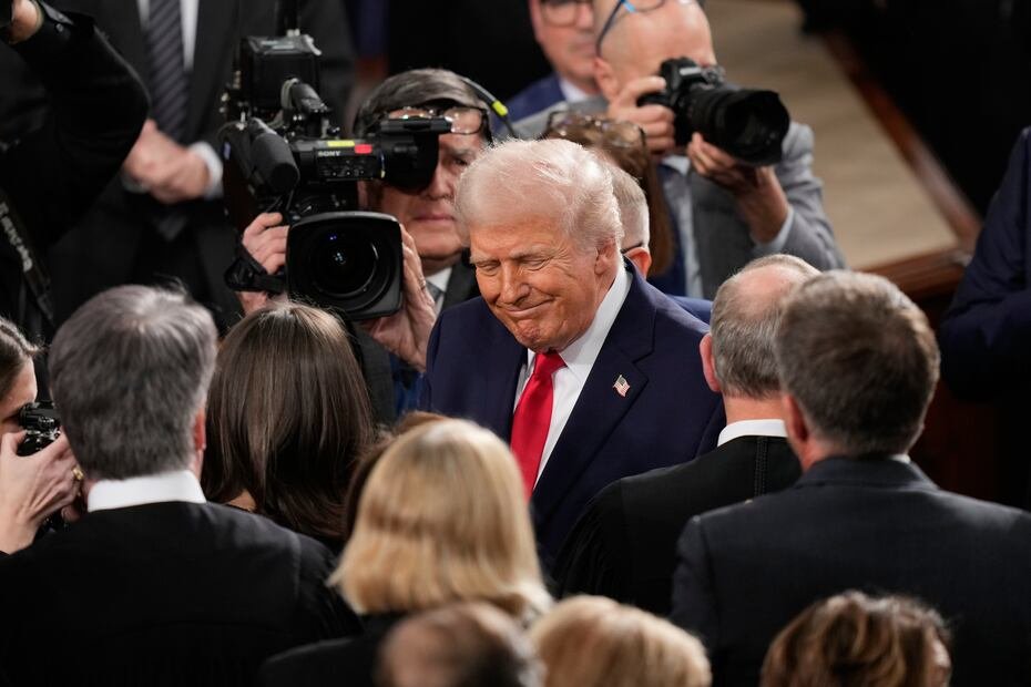 Trump ofreció su segundo mensaje de estado de la Unión de su segundo mandato como presidente.
