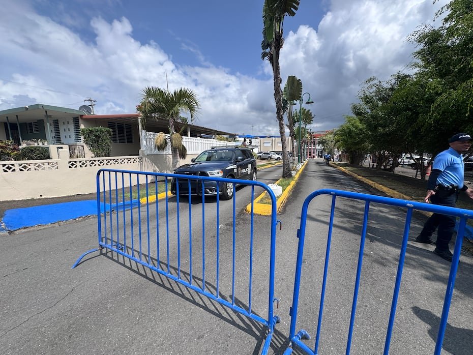 Así se veían los alrededores del tribunal y las calles residenciales cercanas.