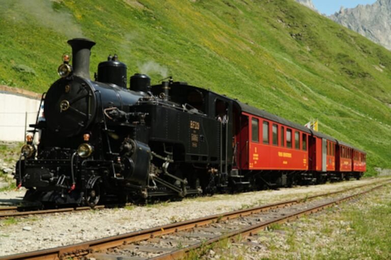 tren de vapor Alpes suizos