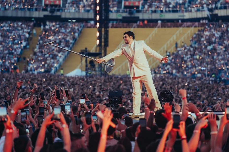 Con seis conciertos consecutivos en Barcelona, Lisboa y Madrid, Bad Bunny ha logrado reunir a más de 366,000 asistentes en menos de dos semanas. Fotos: Suministradas / Producción Bad Bunny