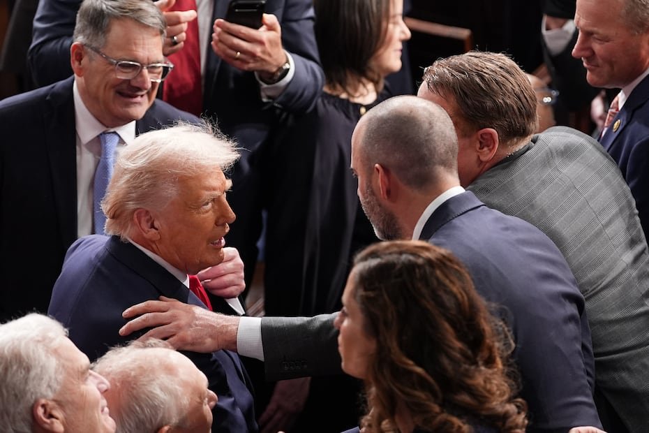 El presidente Donald Trump ofreció, el 24 de febrero de 2026, su mensaje de situación del Estado ante una sesión conjunta del Congreso.