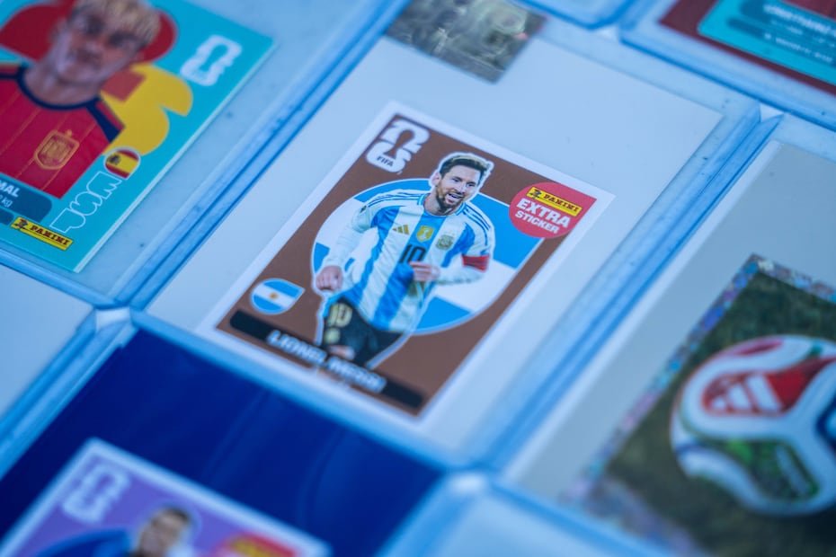 La estampita de Lionel Messi es la más codiciada.