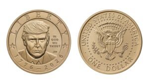 moneda conmemorativa Donald Trump
