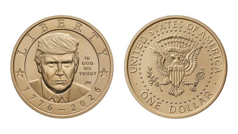 moneda conmemorativa Donald Trump