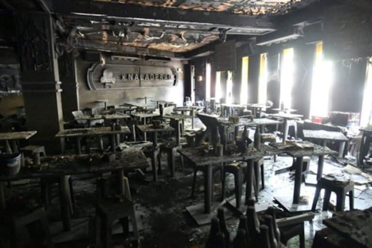 incendio en bar de Bangkok