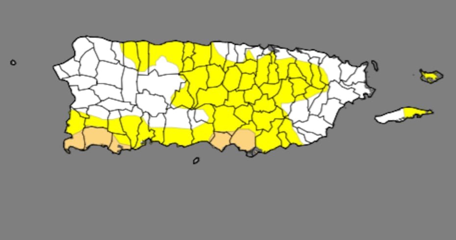 Para el 18 de junio, el 49.04% de la isla estaba bajo la categoría de condiciones atípicamente secas. Mientras tanto, la sequía moderada aumentó a 5.9%.