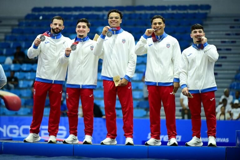 plata en gimnasia artística